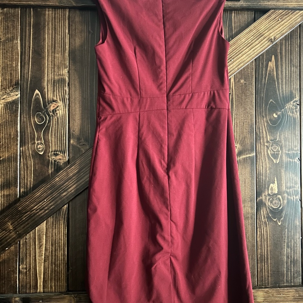Mossimo Supply Co. Sleeveless Midi Dress in Burgundy Red